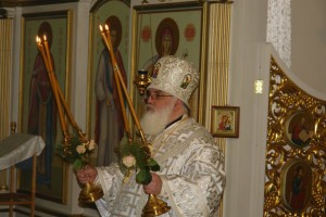 Архиерейская служба в Покровском кафедральном соборе города Сарапула 070116 (52) Епископ Антоний